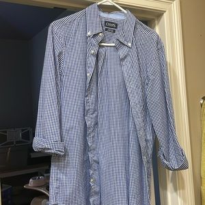 Chaps blue plaid long sleeve shirt